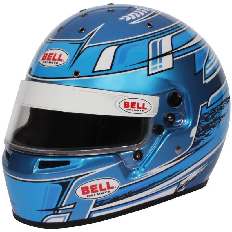 Bell KC7-CMR Champion Blue Karting Helmet - Blue Graphic