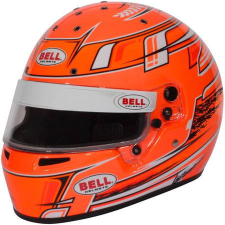 Bell KC7-CMR Champion Orange Karting Helmet - Orange Graphic