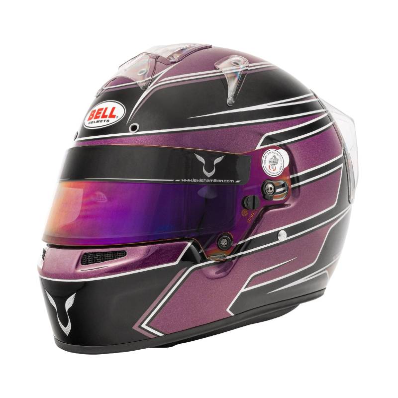 Bell KC7-CMR Lewis Hamilton Karting Helmet - Black/Purple
