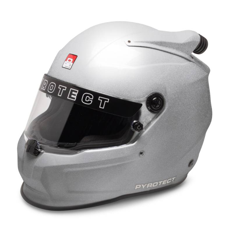 Pyrotect Pro Air Flow Vortex Duckbill Mid Forced Air Helmet - Silver