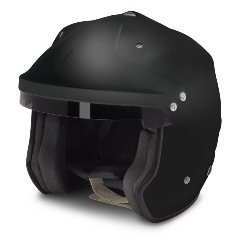 Pyrotect Pro Air Flow Open Face Helmet - Flat Black