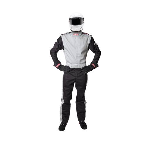 Pyrotect Sportsman Deluxe 2 Layer SFI-5 Suit - Gray/Black