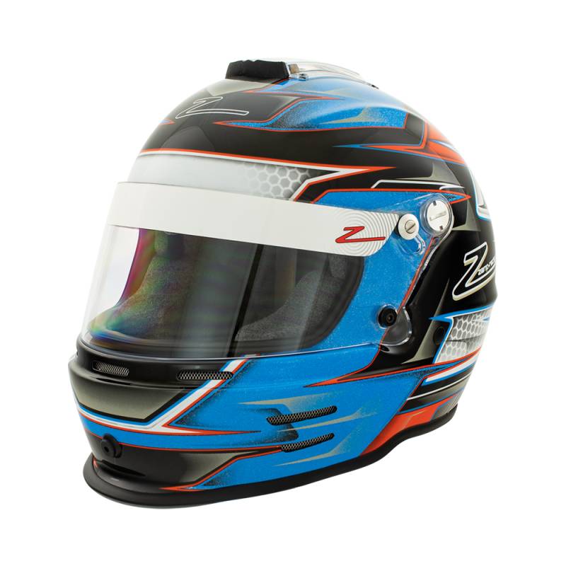 Zamp RZ-42Y Youth Graphic Helmet - Orange/Blue