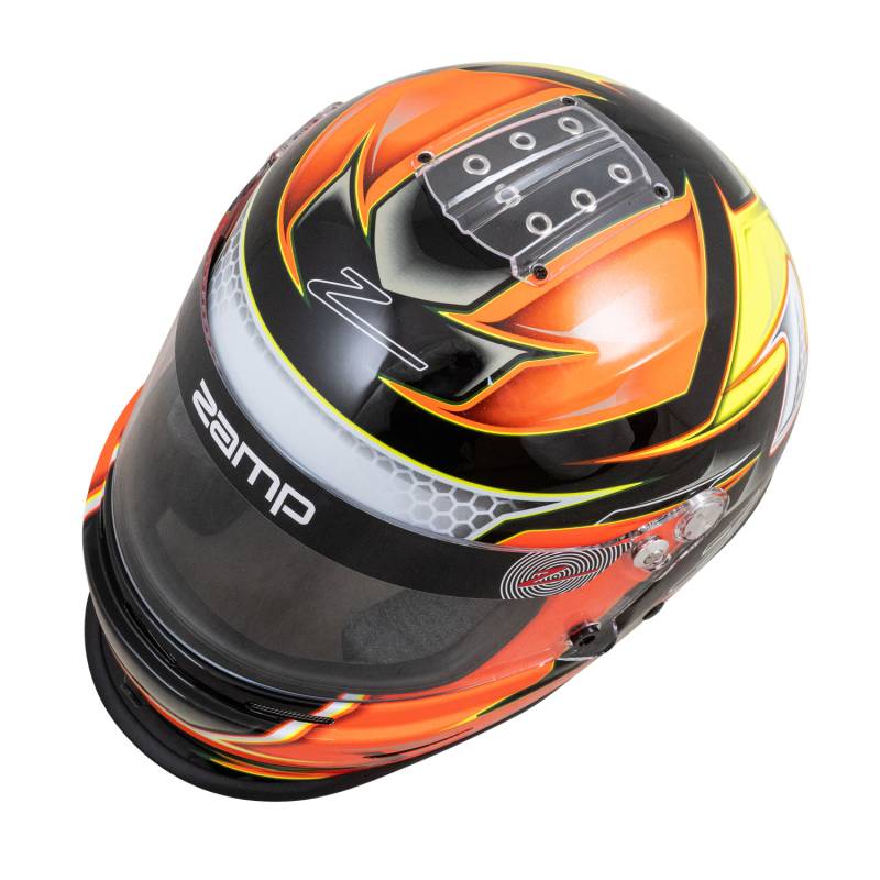 Zamp RZ-42Y Youth Graphic Helmet - Orange/Yellow