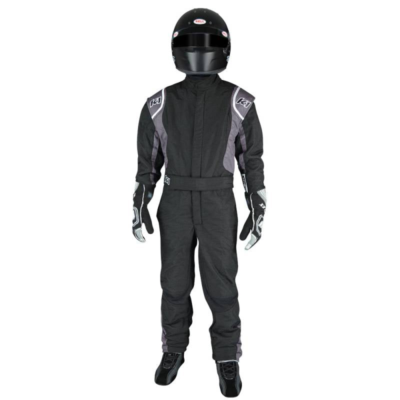 K1 RaceGear Precision II YOUTH Fire Suit - Black/Gray