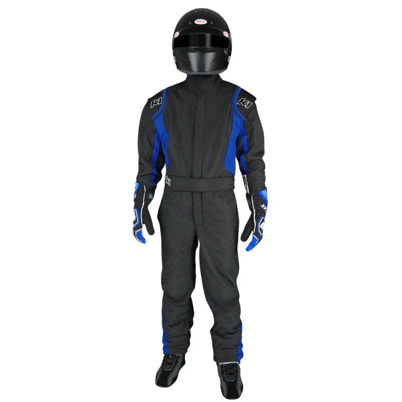 K1 RaceGear Precision II YOUTH Fire Suit - Black/Blue