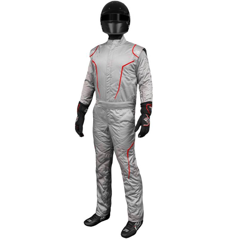 K1 RaceGear GT2 Suit - Gray/Red