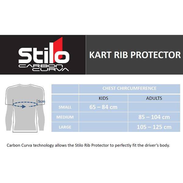 Stilo Carbon Curva Rib Protector - Carbon Fiber/Black