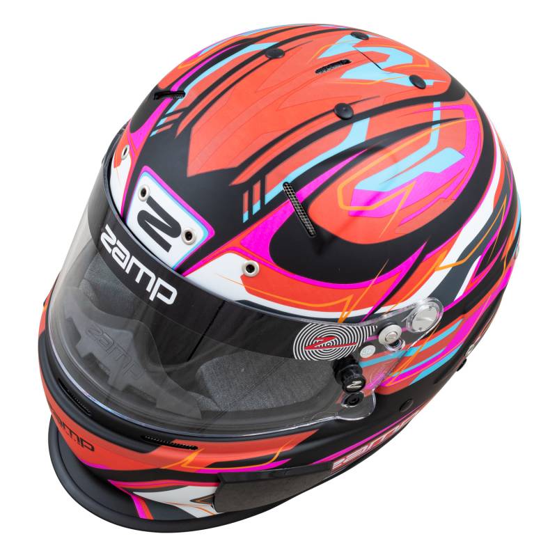 Zamp RZ-70E Switch Helmet - Matte Red/Black Graphic