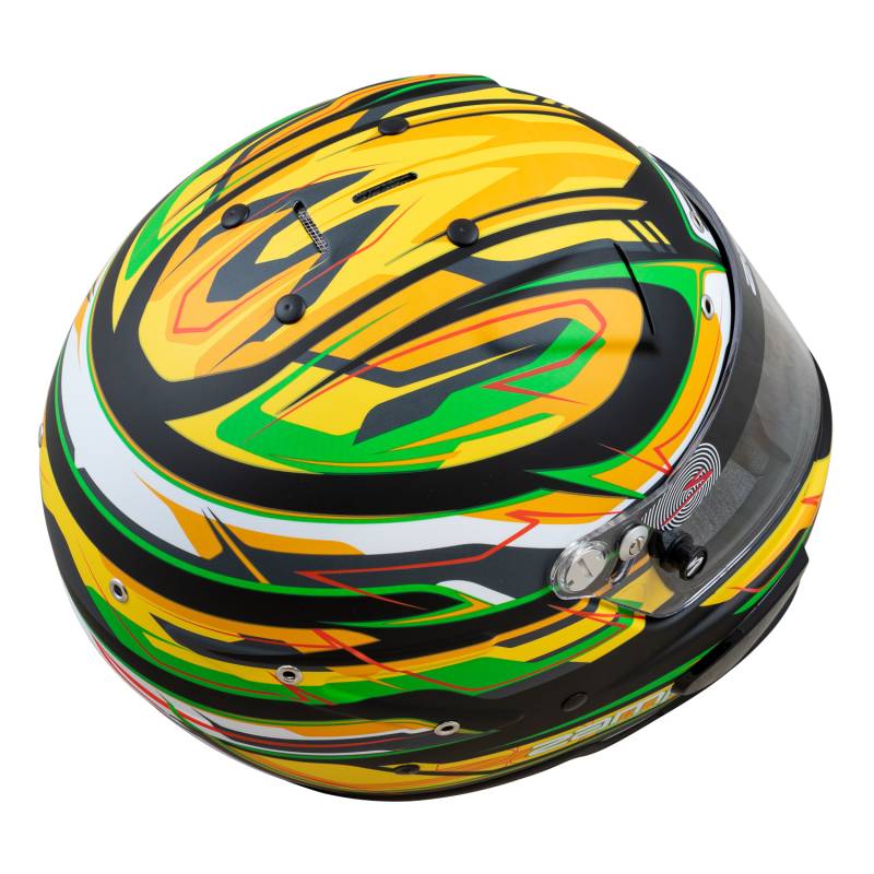 Zamp RZ-70E Switch Helmet - Matte Green/Black Graphic