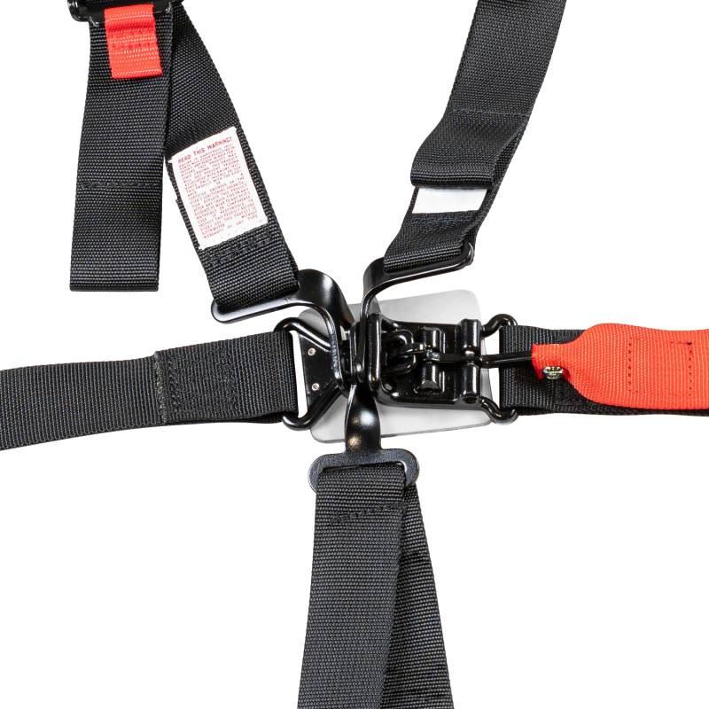 Zamp 6-Point Latch & Link Harness - 2" - Pull-Down Adjust - Bolt-In/Wrap Around - Black