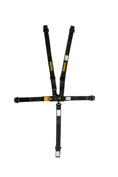 Schroth 5-Point Latch & Link II Harness - Left Side Pull Up Adjust - Wrap Around - Individual Harness - Black