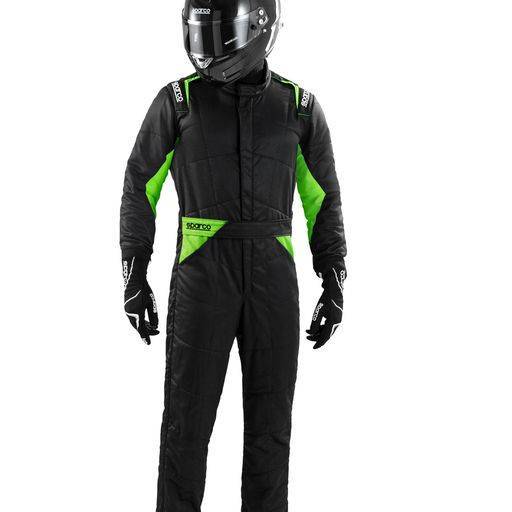 Sparco Sprint Boot Cut Suit - Black/Green