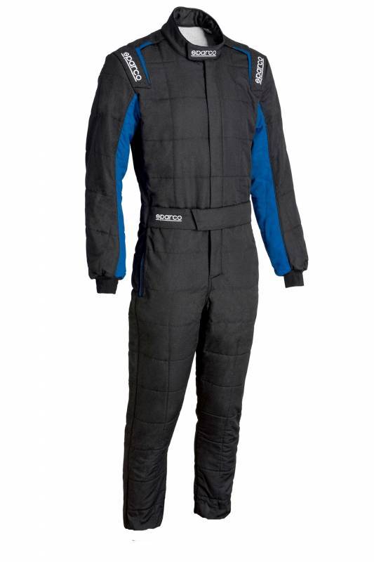 Sparco Conquest 3.0 Boot Cut Suit - Black/Blue