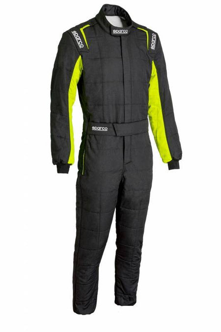 Sparco Conquest 3.0 Boot Cut Suit - Black/Yellow