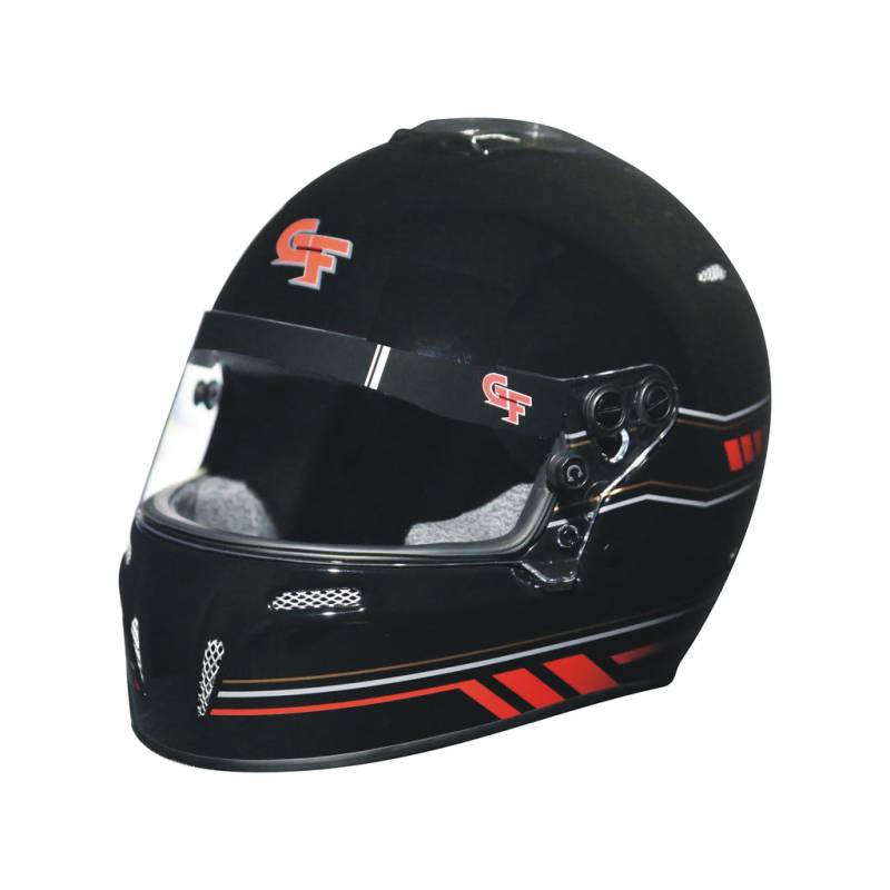 G-Force Nighthawk Graphics Helmet - Black/Red