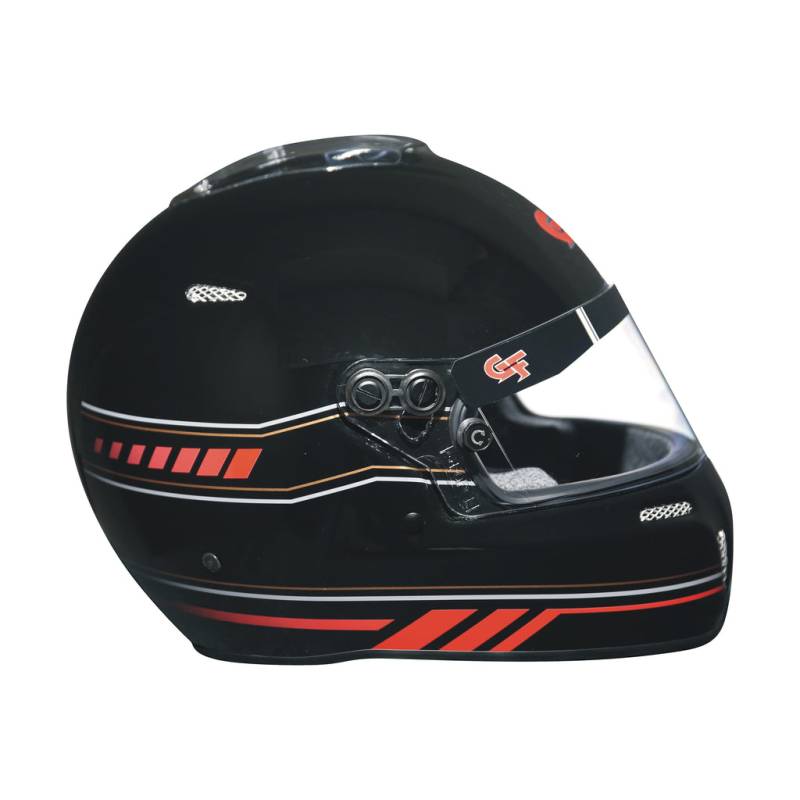 G-Force Nighthawk Graphics Helmet - Black/Red