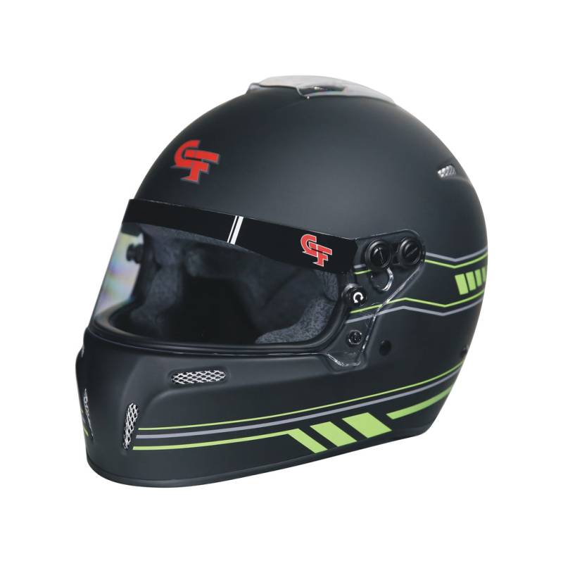 G-Force Nighthawk Graphics Helmet - Matte Black/Green