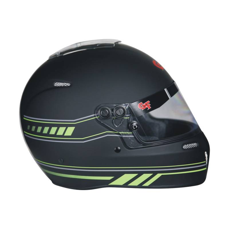 G-Force Nighthawk Graphics Helmet - Matte Black/Green