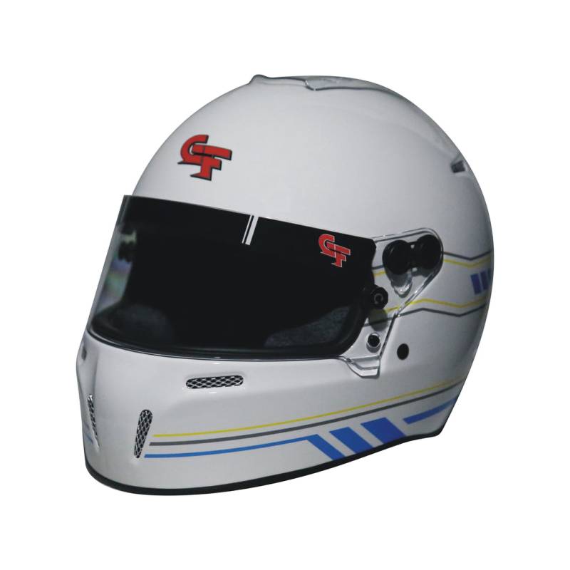 G-Force Nighthawk Graphics Helmet - White/Blue