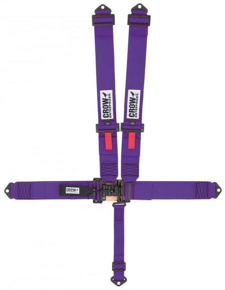 Crow QA 5-Way Duck Bill 3" Latch & Link Harness - Black Hardware - Purple