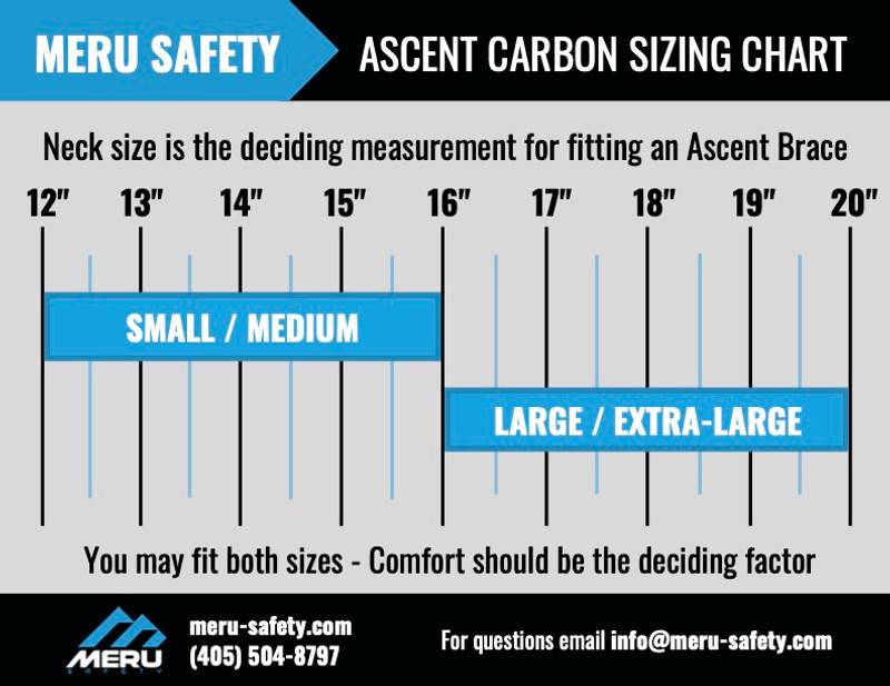 Meru Safety Ascent Carbon Brace - Carbon Fiber