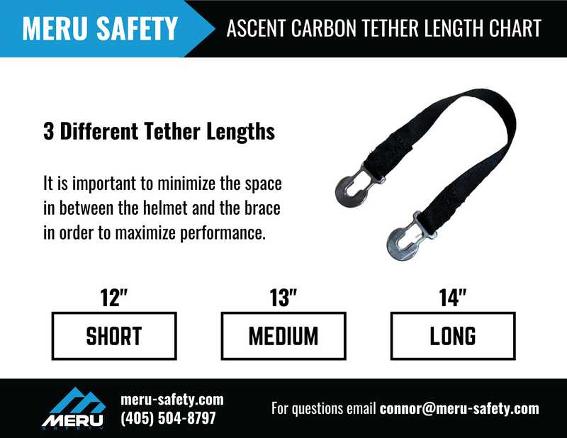 Meru Safety Ascent Carbon Brace - Carbon Fiber