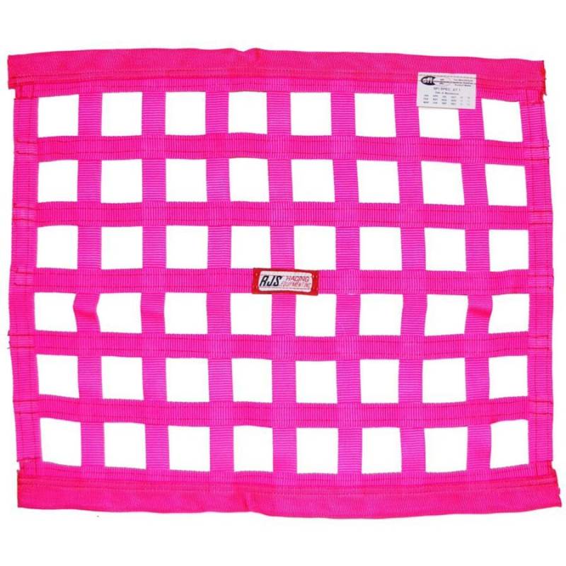 RJS SFI-27.1 Window Net - 1" Webbing - - 18 x 24" Rectangle - Pink