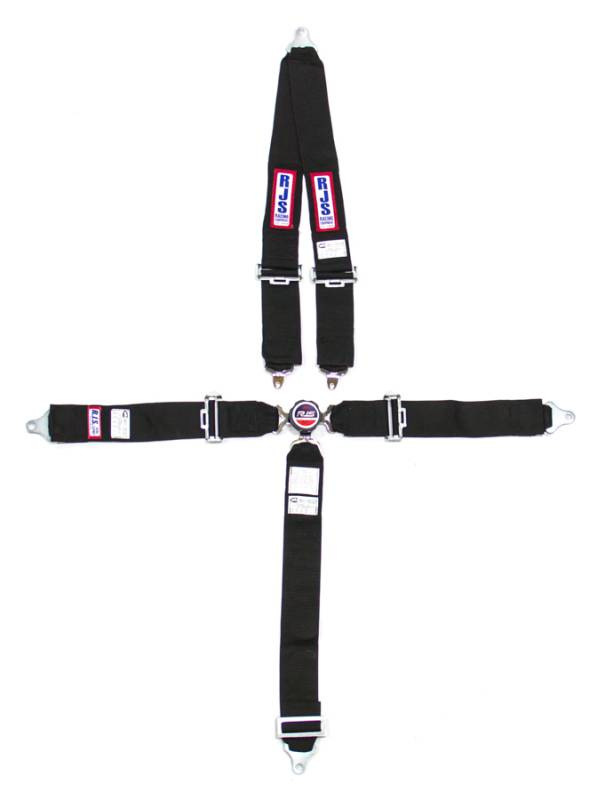 RJS 5-Point Quick Release Camlock Harness - 3" Anti-Sub - Black
