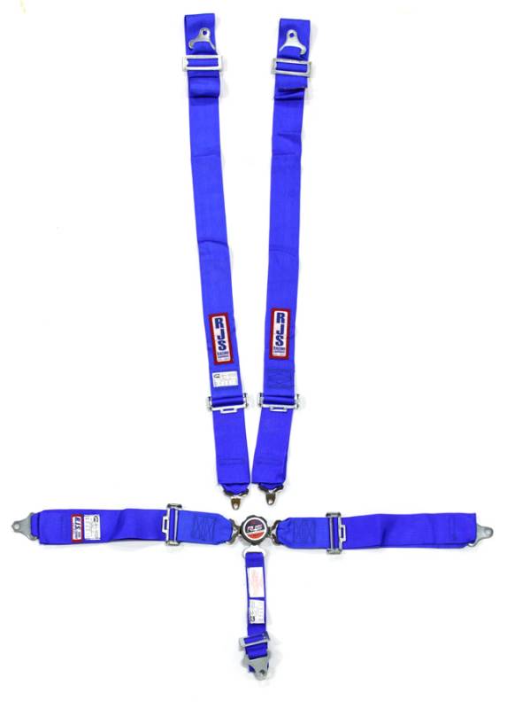 RJS 5-Point Quick Release Camlock Harness System - Blue - Bolt-In - 2" Anti-Sub
