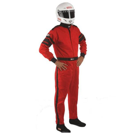 RaceQuip 110 Series Pyrovatex® Racing Suit - Red/Black Stripe