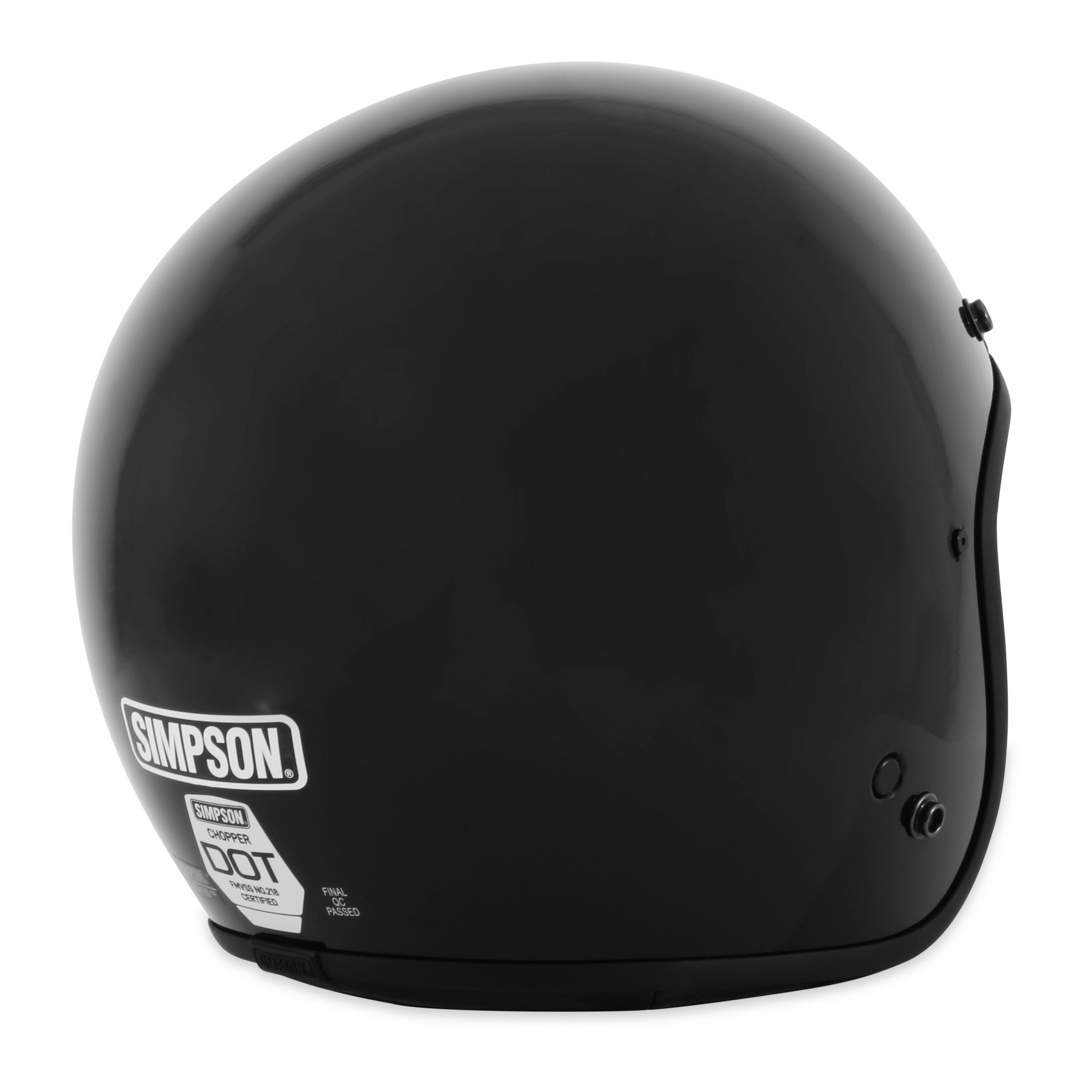 Simpson CHOP22X Simpson Chopper Helmet - Black – Pit Stop USA