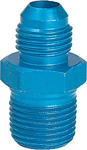 Russell 660460 Blue Anodized Aluminum 6AN Flare to 3/8 NPT Pipe Adapter 