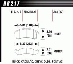 Brake Pad Sets - Street Performance - 1997-2010 Mitsubishi / 91-96 Dodge/Plymouth/Eagle D530/D723 Pads