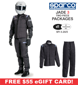 Racing Suit Packages - Sparco Jade 3 2-Piece Suit Packages from $543.97