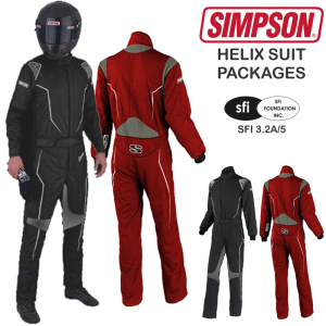 Racing Suit Packages - Simpson Helix Suit Packages from $798.90