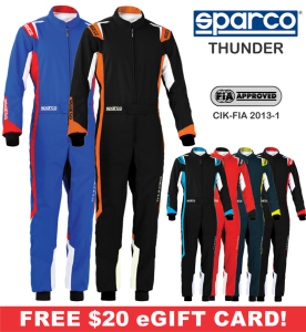 Karting Suits - Sparco Thunder Karting Suit - $249