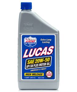 Lucas Racing Oil - Lucas 20W-50 PLUS High Performance Motor Oil