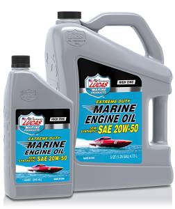 Lucas Racing Oil - Lucas Extreme Duty Marine Semi-Synthetic 20W-50 Engine Oil