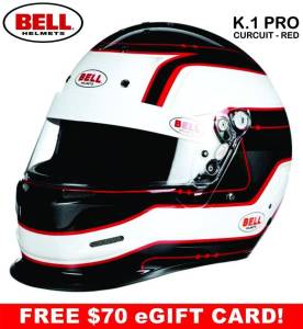 Shop All Full Face Helmets - Bell K.1 Pro Circuit Helmets - Red - Snell SA2020 - $679.95