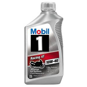 Mobil 1 Motor Oil - Mobil 1 Racing™ 4T 10W-40 Motorcycle Oil
