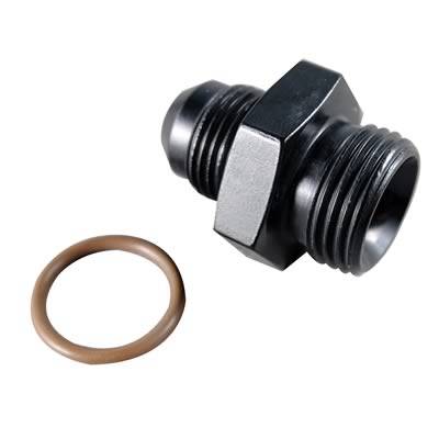 Male 6 AN Aluminum AN Port Adapter With High Flow Radius 8 AN to O-Ring