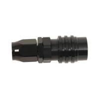 Jiffy-tite - Jiffy-tite 3000 Series Quick-Connect -8 AN Straight Socket Hose End - Valved - Fluorocarbon Seal - Stealth Black Finish