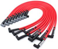 QuickCar Racing Products - QuickCar Sleeved Race Wires w/o Coil Wire - Red - Small Block Chevy