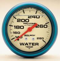 Auto Meter - Auto Meter 2-5/8" Ultra-Nite Water Temp Gauge - 140-280