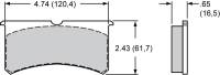 Wilwood Engineering - Wilwood Brake Pad Set - PolyMatrix A - Billet / Forged Narrow Superlite (7416)