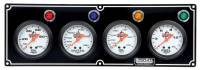 QuickCar Racing Products - QuickCar 4 Gauge Panel Assembly w/ Warning Lights - OP/WT/OT/FP
