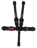 Impact - Impact Racer Series 5-Point Latch & Link Restraints - HNR 2" to 3" Shoulder Harness - Fixed Left Lap Belt - Pull Down Adjust - Bolt In/Wrap Around