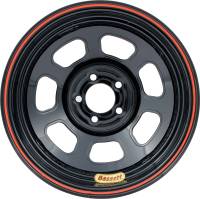 Bassett Racing Wheels - Bassett D-Hole Lightweight Wheel - 14" x 7" - 5 x 100mm - 2" BS - Black - 15 lbs.
