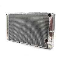 Howe Racing Enterprises - Howe Double Pass Aluminum Radiator w/ No Filler - Right Side - 16" x 27-1/2" x 3" - Chevy Style